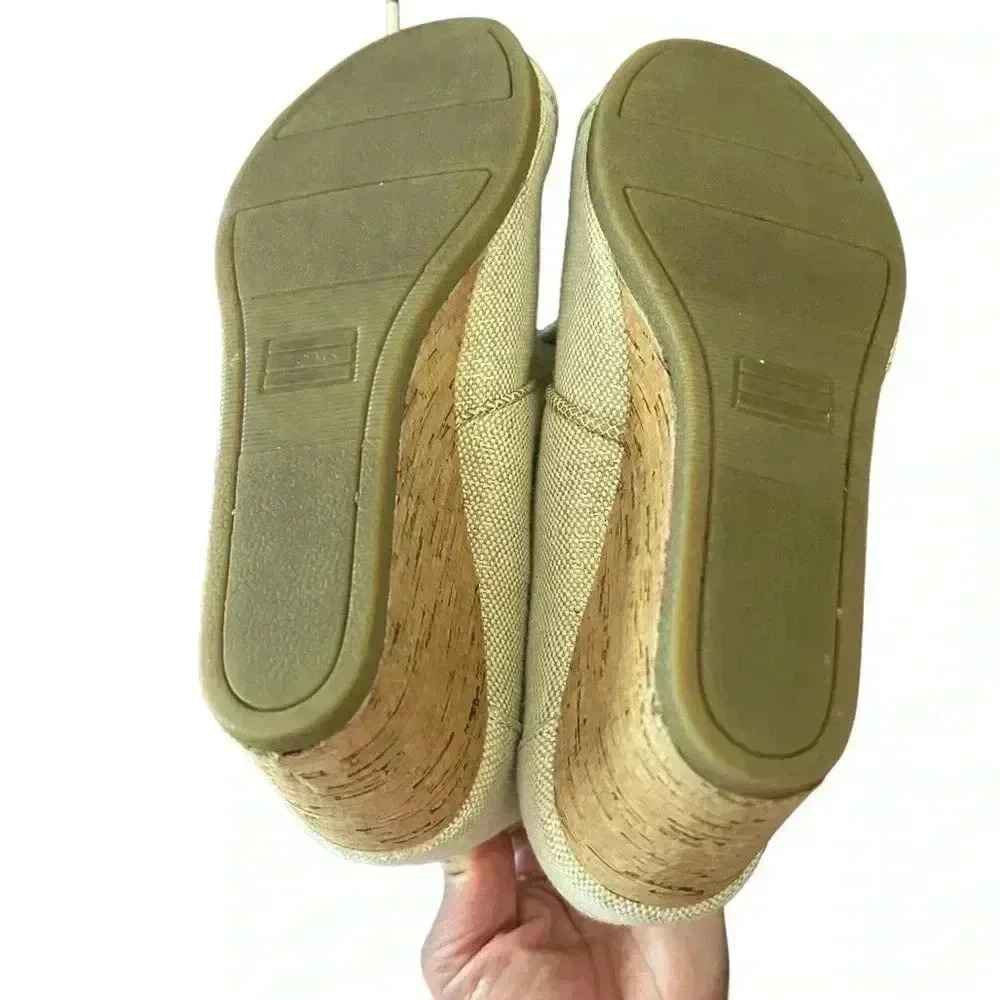 Toms burlap wedged booties - Picture 9 of 11
